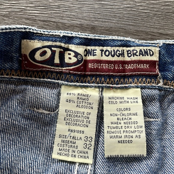 Vintage One Tough Brand Jeans Men’s W 32 Loose Fit High Waist Baggy Distressed - Picture 16 of 16